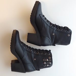 Capezio Lace-Up Combat Booties